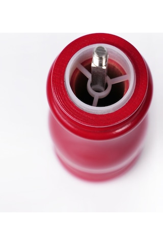 Bordo Ahşap Tuz Ve Karabiber El Değirmeni Öğütücü Grinder 22 Cm Bordo