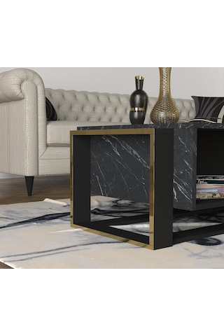 Dekorister Exclusive Bianco Orta Sehpa Mermer