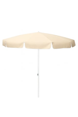 Balkon Ve Plaj Şemsiyesi 200 Cm 10 Telli 360 Derece Dönebilen Krem