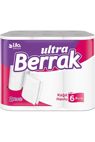 Berrak 6'Lı 2 Katlı Kağıt Havlu
