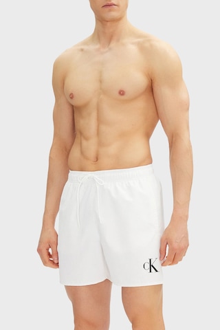 Calvin Klein Erkek Mayo Short Km0km01101 Ycd Beyaz Beyaz