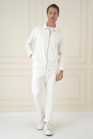Efor Atp 033 Slim Fit Beyaz Spor Pantolon Beyaz