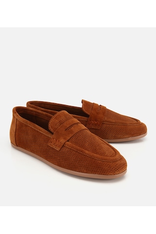 Hotiç Kadın Süet Derii Taba Yumuşak Dokulu Günlük Loafer 01ayh322290a430 01ayh322290a430