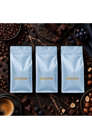 Doppio. Crema Kahve 3'lü Paket I Öğütülmüş 3x250gr I Yumuşak İçim Öğütülmüş Kahve Mokapot
