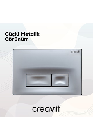 Creavit Ore Mat Gri Boyalı Kumanda Paneli  GP3002.00 Gri