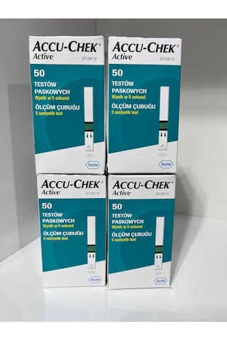 Accu-chek Active Şeker Ölçüm Stribi 4 x 50'li