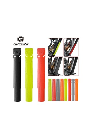 Kafes Yeşil-1 Adet Bisiklet Zincir Desteği Koruyucu Çerçeve Zincir Desteği Ped 2m Çizilmeye Dayanıklı Kapak Bisiklet Aks. 44380249 Yeşil