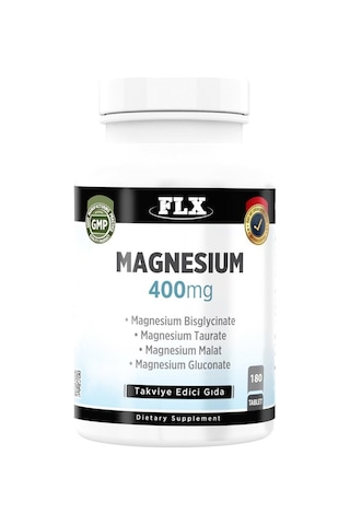 Magnesium Bisglisinat Malat Taurat Glukonat 180 Tablet Magnezyum