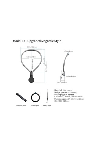 Akıllı Telefonlar İçin Manyetik Boyun Montajı, Handsefree Pov/vlog Kaydı, İphone 16 15 Android -