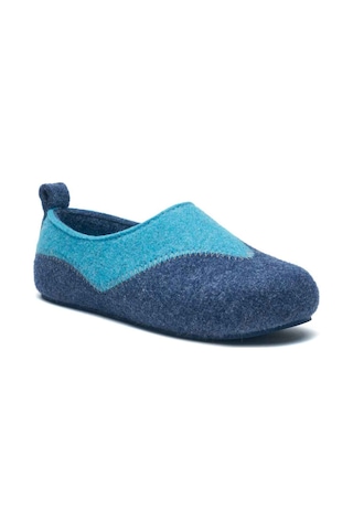 Comfortfusse Yewsh - Erkek Ortopedik Yün Keçe Ev Ayakkabısı Lacivert Yün