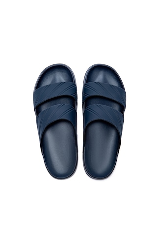 Kevin Çizgili Erkek Terlik Lacivert 40/45 Lacivert