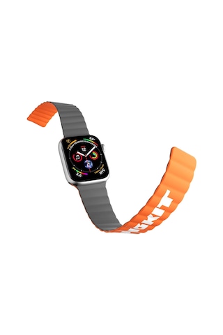 Watch 38mm Uyumlu Kordon Youngkit Klasik Magnetik Tak Çıkar Soft Strap Kayış Gri