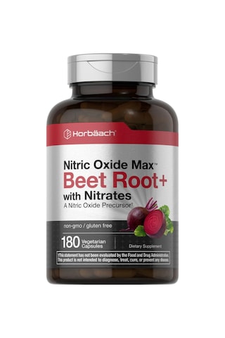 Horbäach Nitrik Oxide Max Beet Root + With Nitrates 180 Vegie... Aromasız