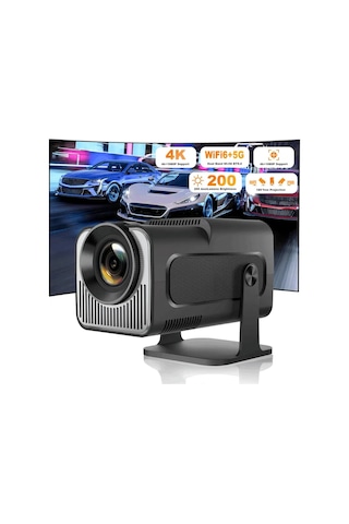 Android Wifi Taşınabilir Projektör 4k Ultra Hd, Bluetooth 5.0, Hoparlör, Akıllı Mini Projeksiyon