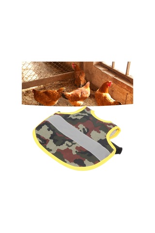 Yuntech01 Tavuklar İçin Yansıtıcı Yelek - Polyester Malzeme, Sıcak Tutma Ve Korumalı Tasarım, Gece Yansıtıcı Şeritli, Orta Boy Tavuklar İçin