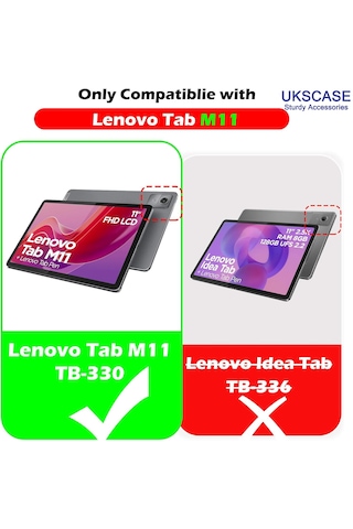 Lenovo Tab M11 11'' Tb330fu Uyumlu Temperli Cam Ekran Koruyucu 2 Adet