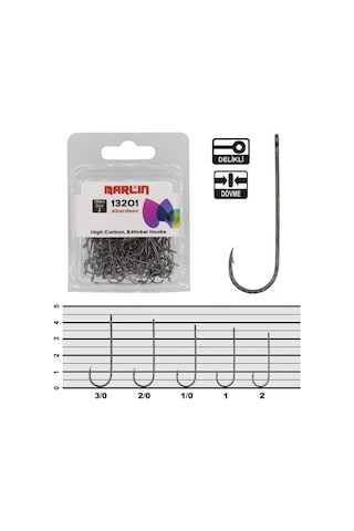 Marlin H13201 Aberdeen Hc Bn Olta İğnesi 100'lü 2/0 1 Pack