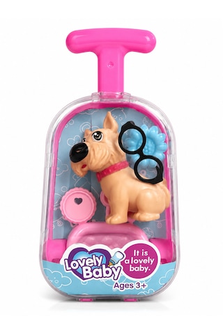 Lovely Baby Köpekli Mini Oyuncak Bavul Seti Köpek