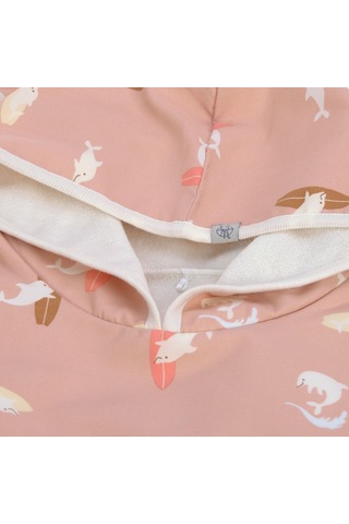 Lassig Dolphin Uv Korumalı Plaj Çocuk Panço Peach Diğer