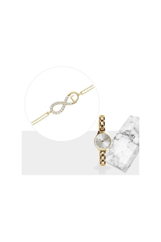 Glorria Altın Sonsuzluk Bileklik - Hediye Seti N11.17358 Sarı Altın