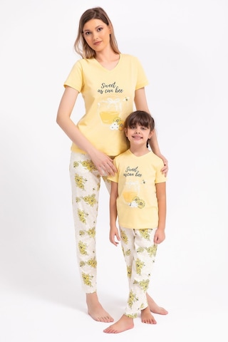 Rolypoly Sweet As Can Bee Açık Sarı Kadın Pijama Takımı 5274-29165 Açık Sarı