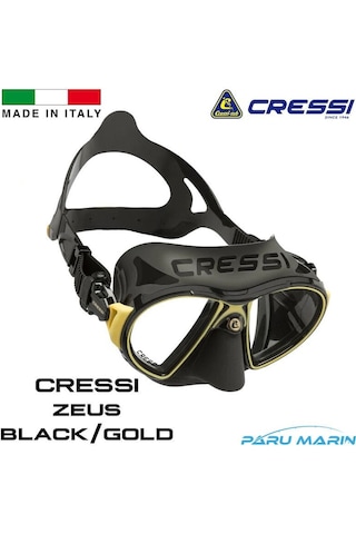 Cressi Zeus Black / Gold Dalış ve Yüzme Maskesi