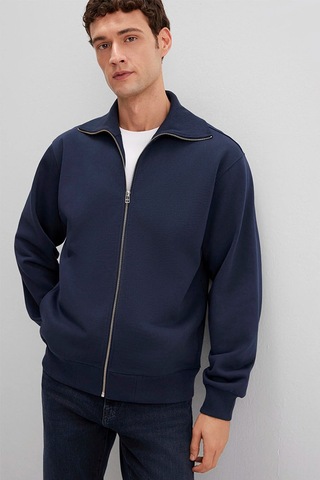 Mavi Erkek Full Zıp Sweatshırt Gece Lacivert 0s10521-70490 Lacivert