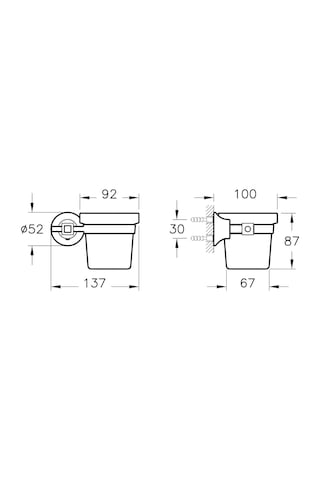 VitrA Juno Classic Diş Fırçalığı Krom  A44419 Krom
