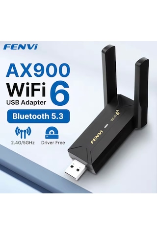 Fu-ax900 Wifi-6+bluetooth 5.3 Adaptörü Yüksek Çekim Ce Sertifika