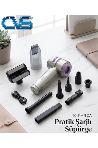 Cvs Dn 4734 Pratik Şarjlı Süpürge 20000 Pa 3 Kademeli Üfleme & Vakum