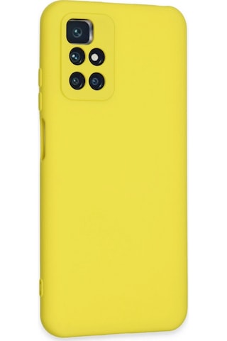 Newface Xiaomi Redmi 10 2022 Kılıf Nano İçi Kadife Silikon Semeglbl - 58 - Sarı