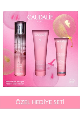 Caudalie Rose De Vigne Kadın Parfüm EDP 50 ML + Duş Jeli 50 ML + El ve Tırnak Bakım Kremi 30 ML