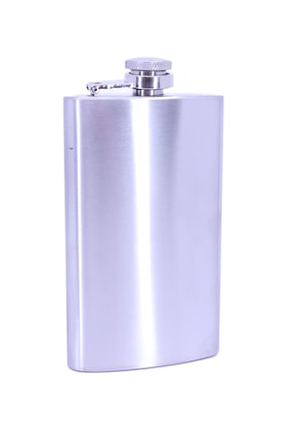 Mat Krom Cep Matarası-hip Flask 6 Oz