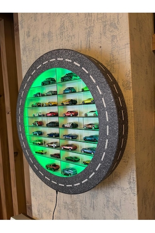 Işıklı Araba Rafı Mobilya Çok Renkli