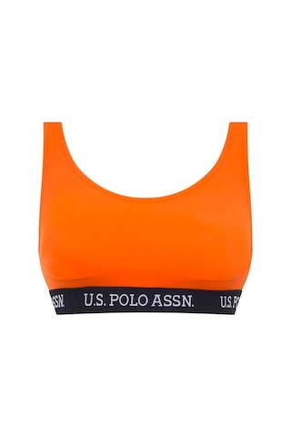 U.S. Polo Assn. Kadın Turuncu U Yaka Bralet Bikini Üst 21503
