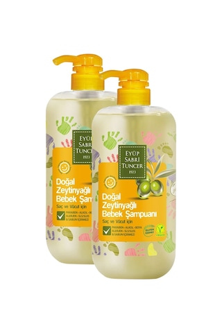Eyüp Sabri Tuncer Doğal Zeytinyağlı Bebek Şampuanı 2 x 600 ML
