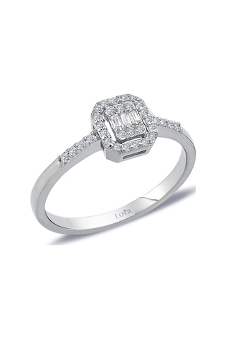 Lova 0,22 Karat Baget Pırlanta Yüzük - 1040518