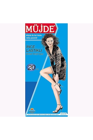 6'Lı Müjde Bayan Lastikli Dizüstü Ince Çorap