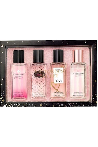 Victoria's Secret Love Fragrance Mist 75 Ml + Bombshell Seduction 75 Ml + Tease 75 Ml + Bombshell 75 Ml Kadın Parfüm Seti