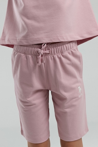 Kız Çocuk Pembe Bermuda Takım Us2091 Pembe