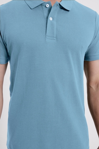 Tudors Slim Fit Dar Kesim %100 Pamuk Erkek Polo Yaka Mavi Tişört-46192 Mavi