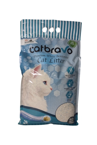 Catbravo Doğal Bentonite- Süper Topaklanan Marsilya Sabun Kokulu Kedi Kumu 10 Lt
