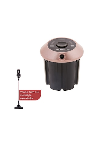 Karaca Vantuz Slim X10 Kablosuz Dikey Süpürge Rosegold Batarya