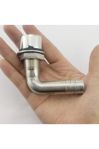 Paslanmaz Hava Firarı. 1/2". Dirsekli.tekne Depo Havalandırması