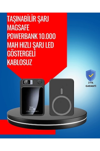Alüminyum Alaşımlı, 20w Pd Hızlı Şarj Ve Manyetik Kablosuz Powerbank Çok Renkli
