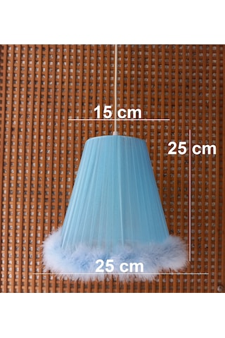 N-48 Mavi Organze Yatak Odası Çocuk Ve Bebek Odası Avize Pembe Mavi