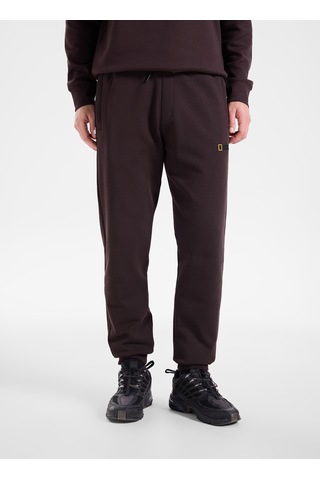 National Geographic N6wm-ea4130 Kahve Erkek Lastikli Beli Relaxed Süprem Organik Spor Sweatpant Kahverengi