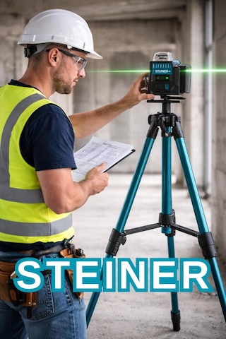 Steiner Profesyonel 12 Köşe Yeşil Çizgi Lazer Otomatik Hizalama Ç