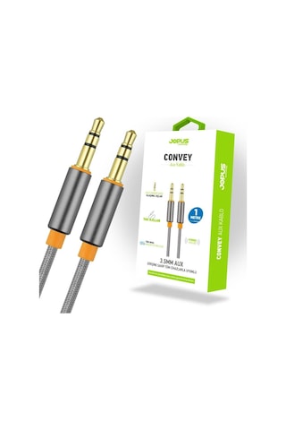 Jopus AUX Kablosu Universal JA-05 Convey 3.5mm 1 Metre Füme