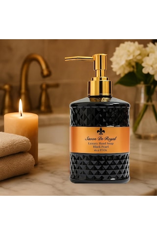 Savon De Royal Luxury Vegan Sıvı Sabun Black Pearl 500 Ml, Portakal, Vanilya